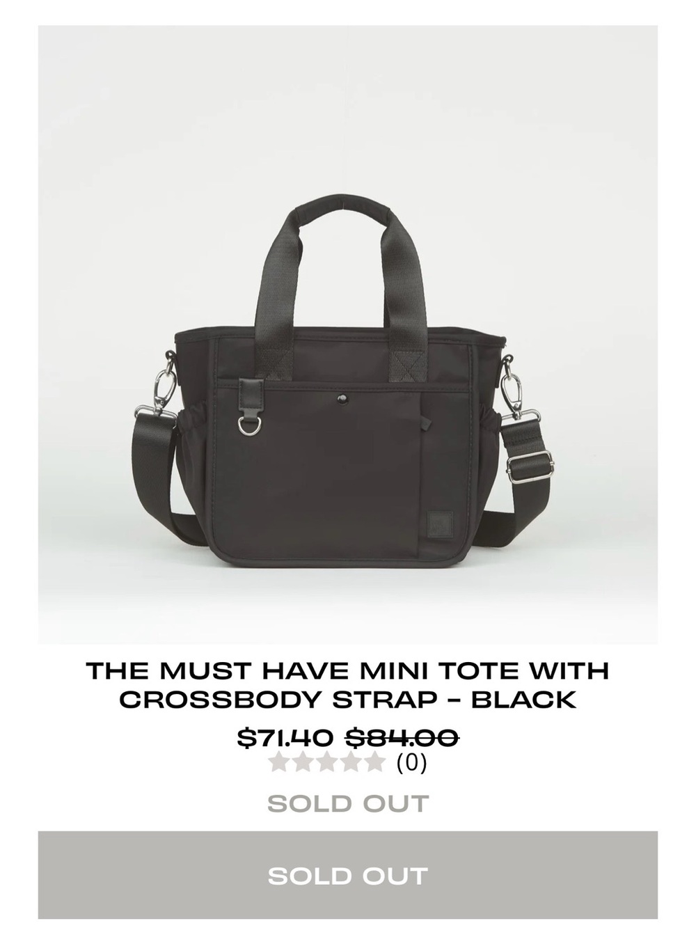 Ihkwip Must Have Mini Tote- Black- SOLD OUT online!